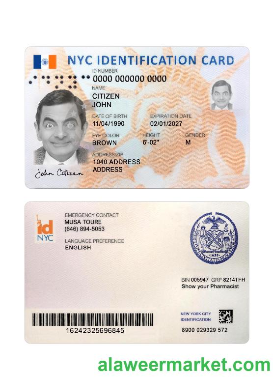 USA New York new ID card